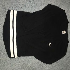 Black sequin long sleeve campus PINK shirt